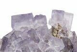 Purple Cubic Fluorite Crystal Cluster - Cave-In-Rock #240784-1